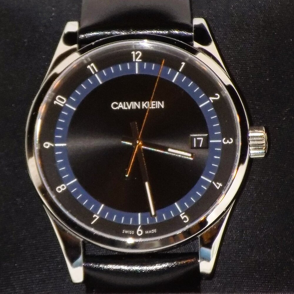 New $279 Calvin Klein Completion Date Watch KAM211 Swiss Made, Sapphire Crystal - Picture 2 of 14